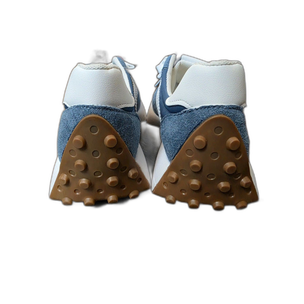Stay Real Retro Blue Suede Patchwork Platform Sneakers Chunky Trail Dad Shoes - Picture 5 of 5